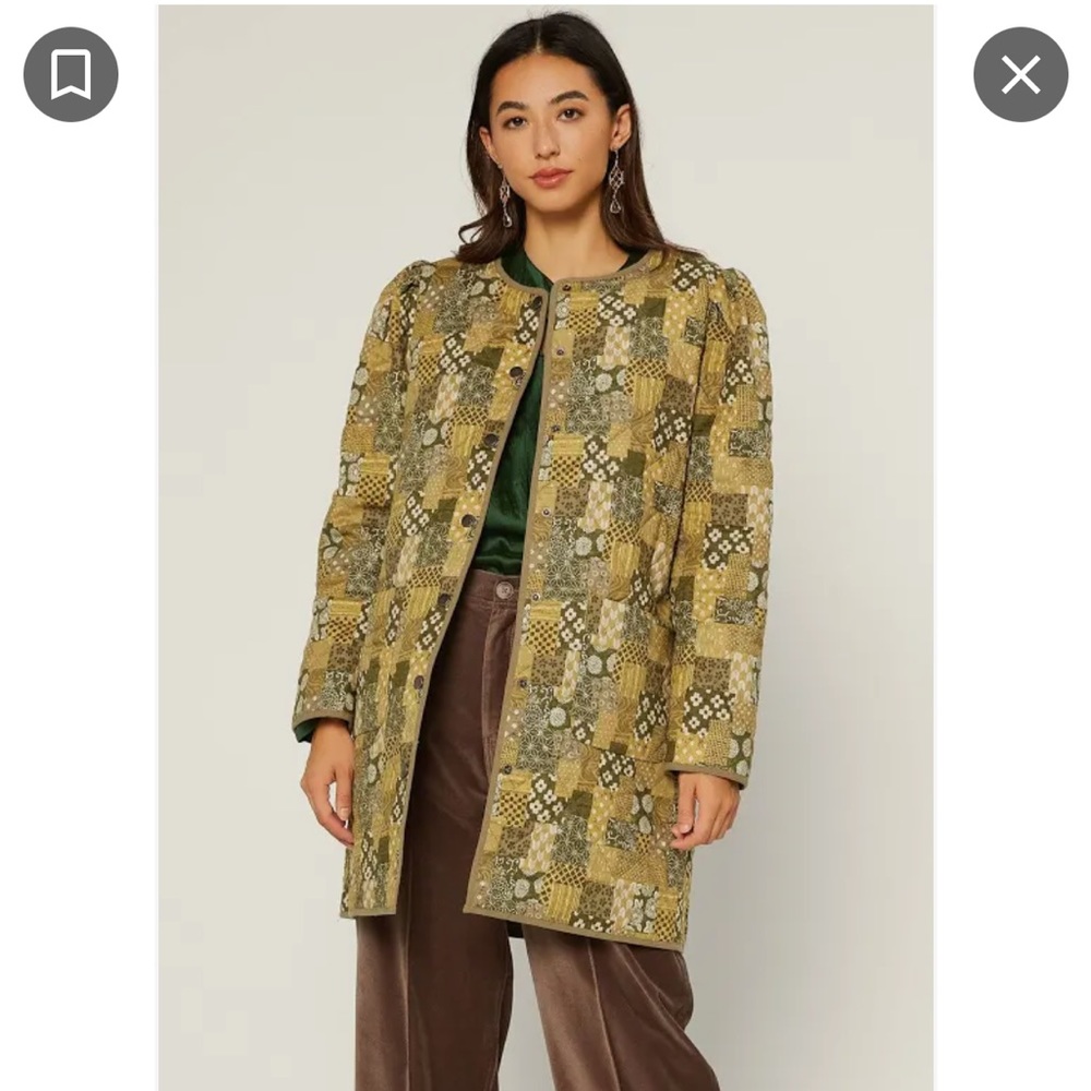 Current Air Patchwork Quilted Jacket XS